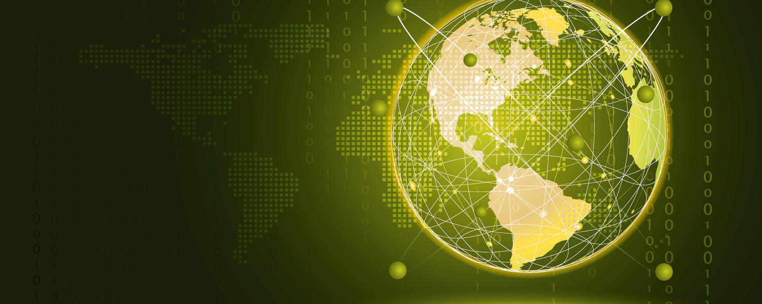 Stylized image of planet Earth